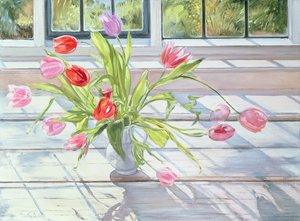 Tulipany w wieczornym świetle, 1990